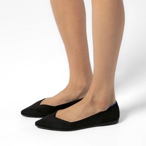 Rothy’s Point flats in black